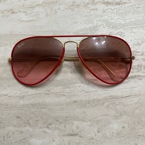 RAY-BAN RB3025JM AVIATOR FULL RED